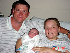 Eric, Angie and Baby Kaylee Moreau